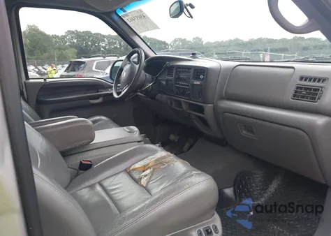 2002 Ford Excursion Xlt из США, поврежденный, VIN 1FMNU41S72ED63477